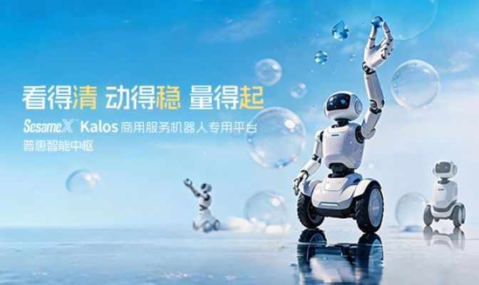 看得清 动得稳 量得起｜SesameX™ Kalos 商用服务机器人专用平台，普惠智能中枢